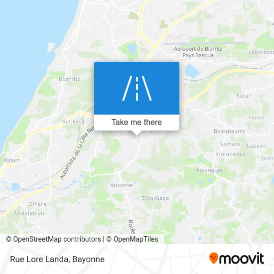 Rue Lore Landa map