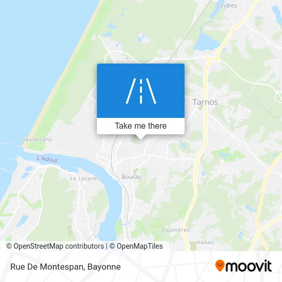 Rue De Montespan map