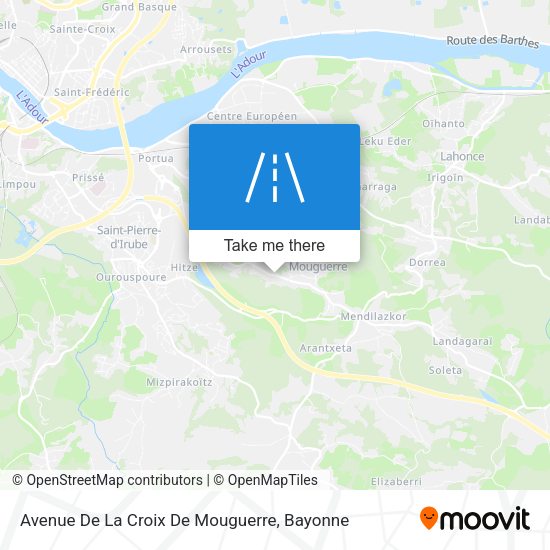 Avenue De La Croix De Mouguerre map
