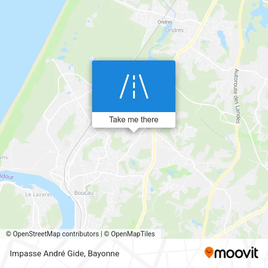 Impasse André Gide map