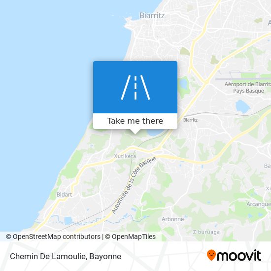 Chemin De Lamoulie map