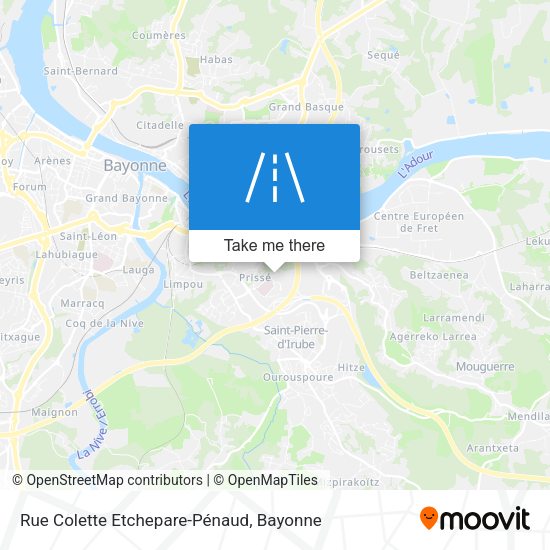 Rue Colette Etchepare-Pénaud map