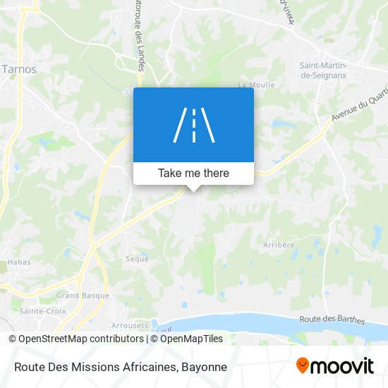 Route Des Missions Africaines map