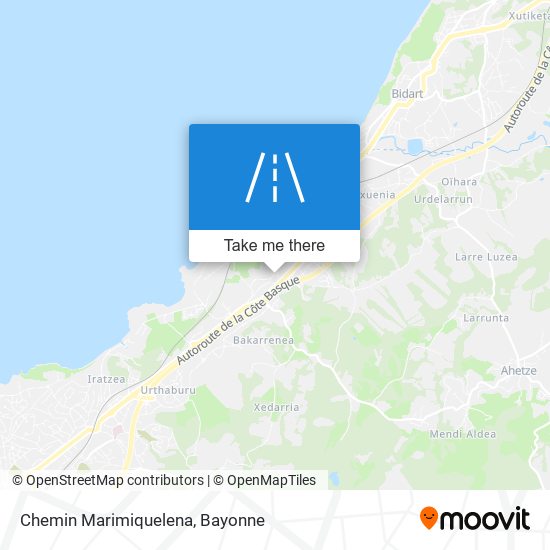 Chemin Marimiquelena map