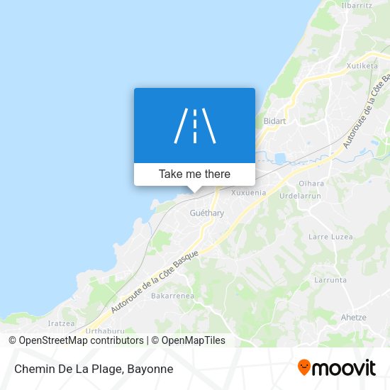 Chemin De La Plage map