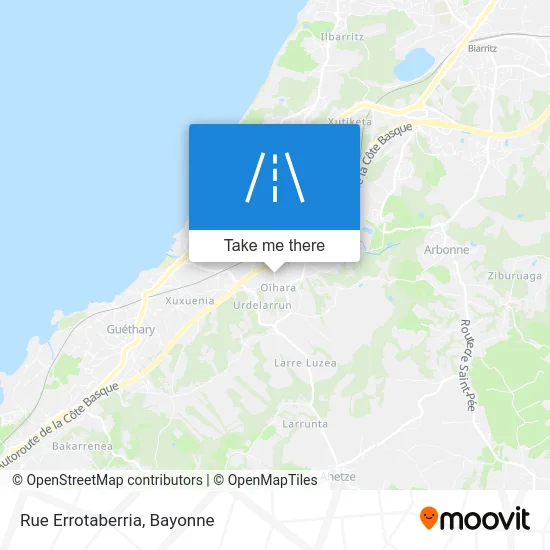 Rue Errotaberria map