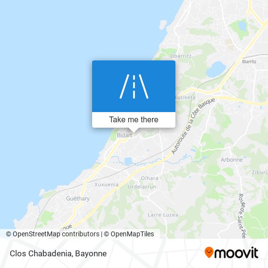 Clos Chabadenia map