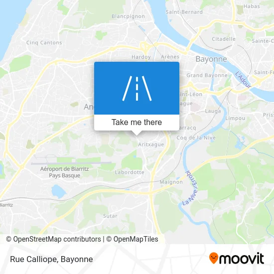 Rue Calliope map