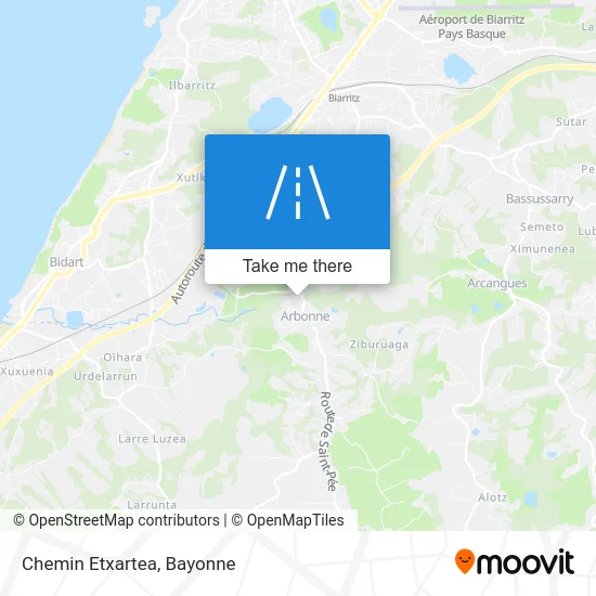 Chemin Etxartea map