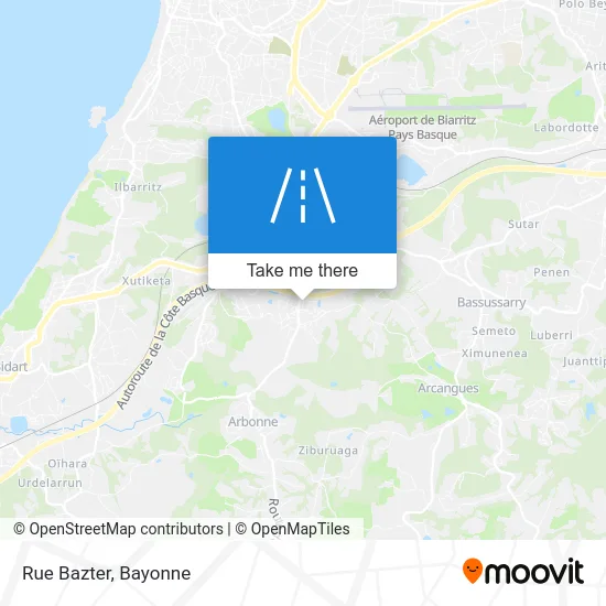Rue Bazter map