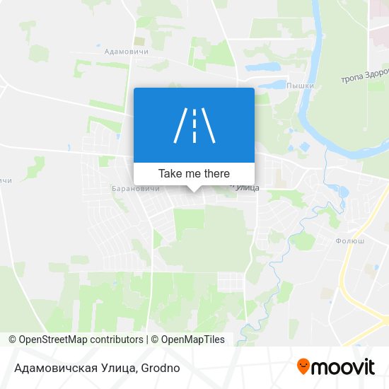 Адамовичская Улица map
