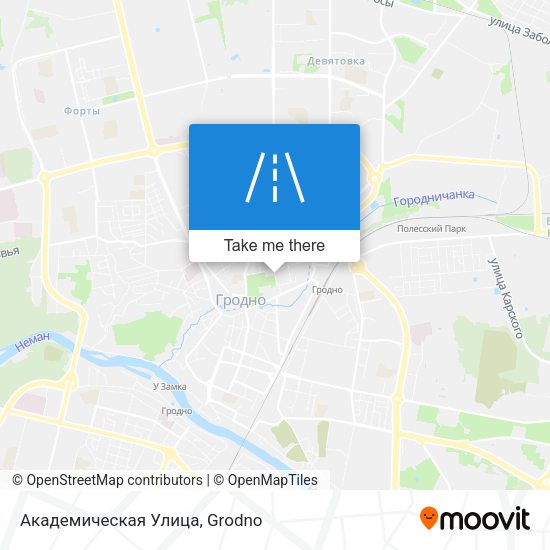 Академическая Улица map