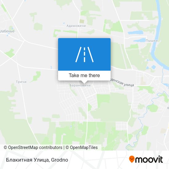 Блакитная Улица map