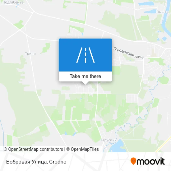 Бобровая Улица map