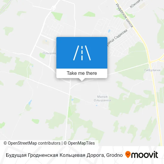 Будущая Гродненская Кольцевая Дорога map