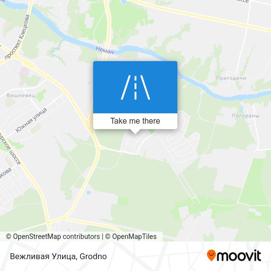 Вежливая Улица map