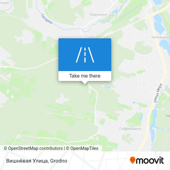 Вишнёвая Улица map
