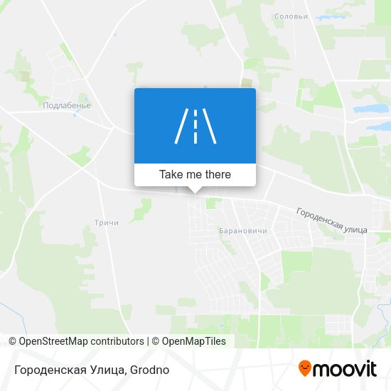 Городенская Улица map