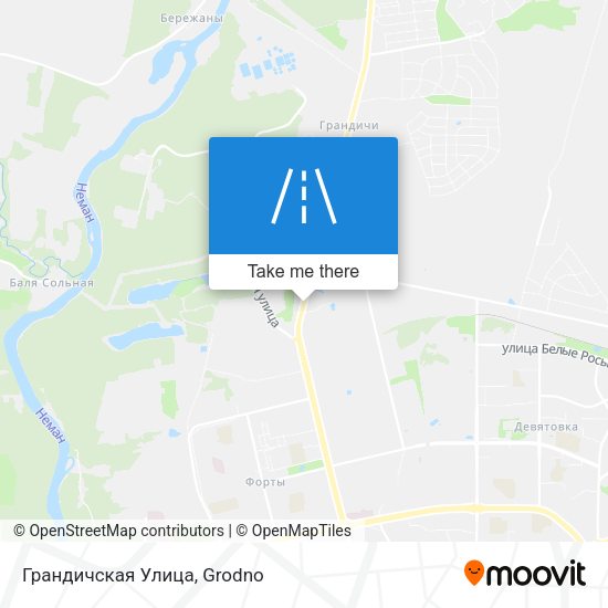 Грандичская Улица map