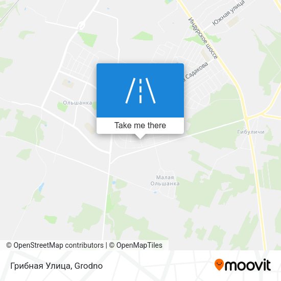Грибная Улица map