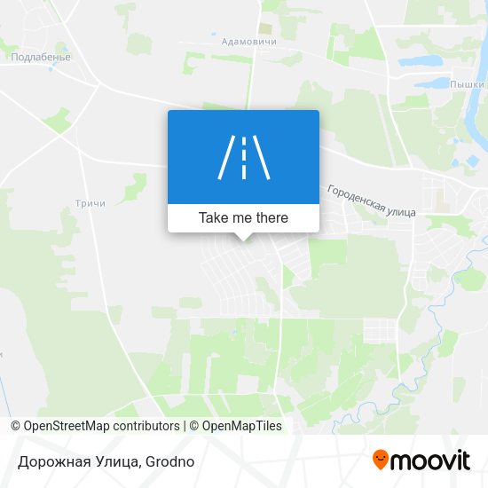 Дорожная Улица map