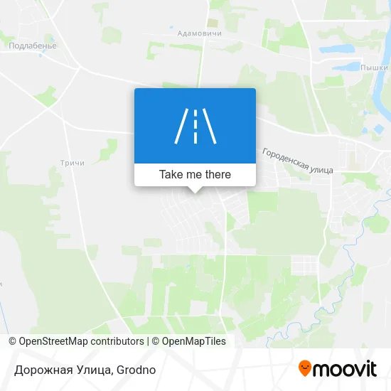 Дорожная Улица map