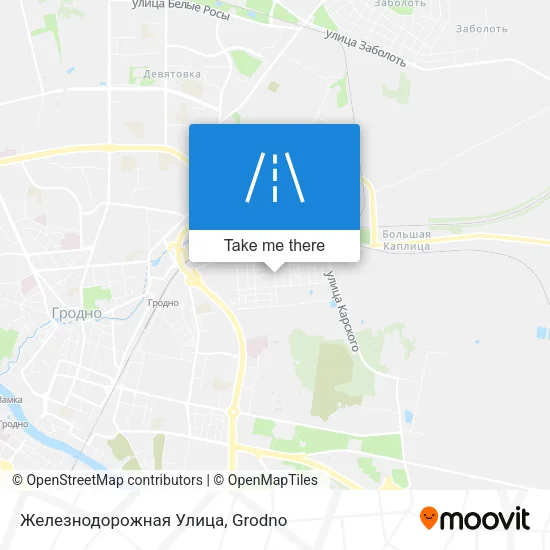 Железнодорожная Улица map