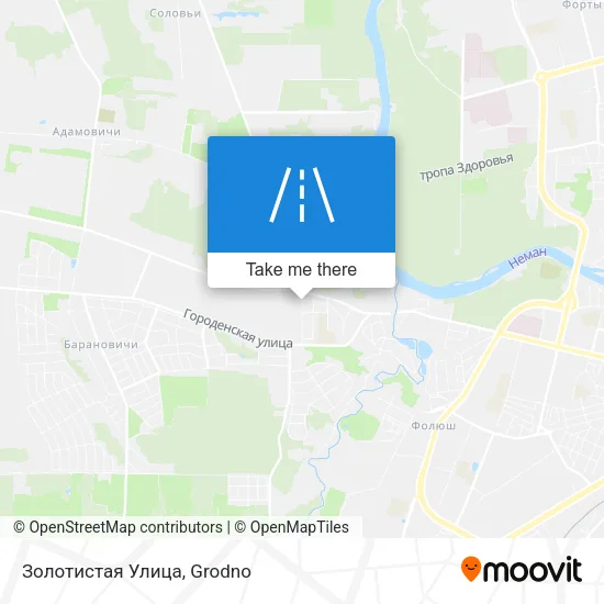 Золотистая Улица map