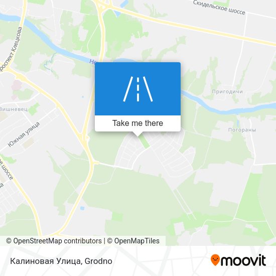 Калиновая Улица map