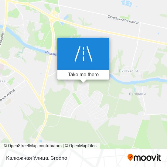 Калюжная Улица map