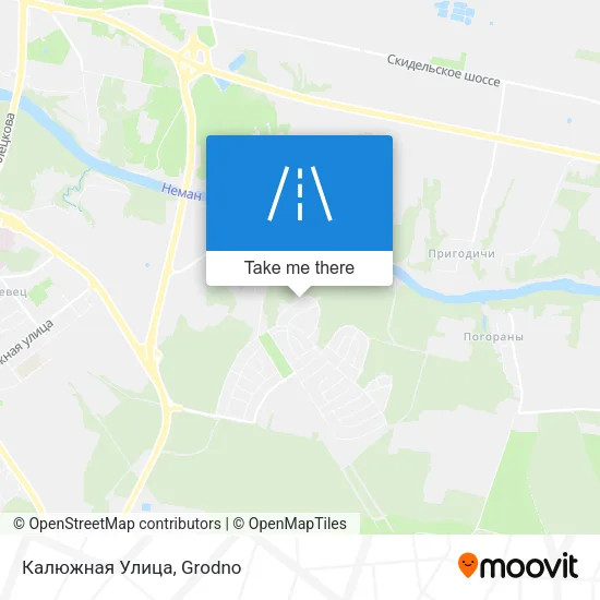 Калюжная Улица map