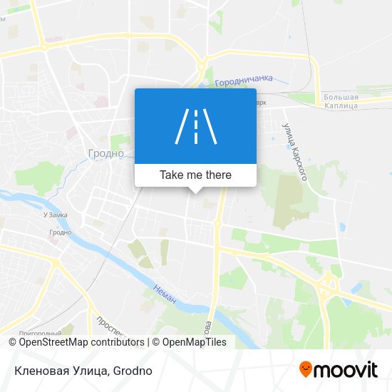 Кленовая Улица map
