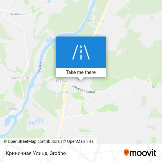Криничная Улица map