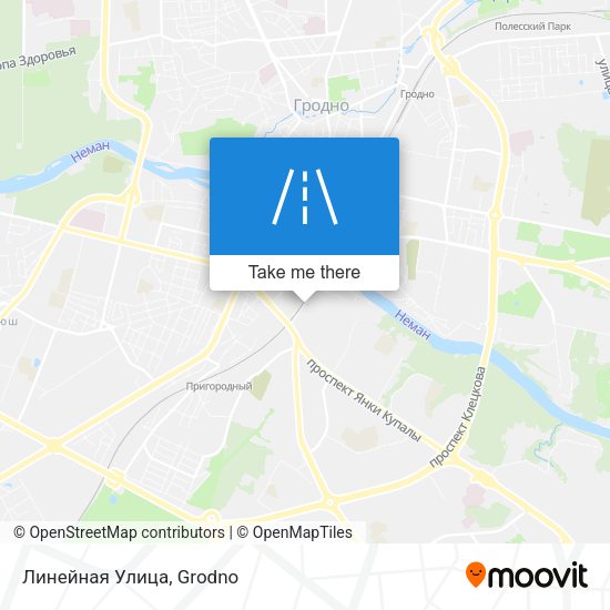 Линейная Улица map