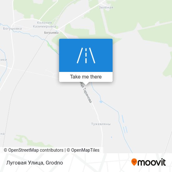 Луговая Улица map