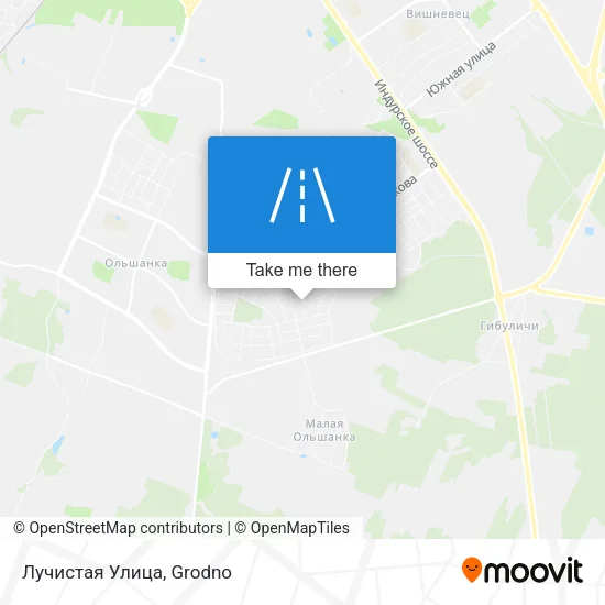 Лучистая Улица map