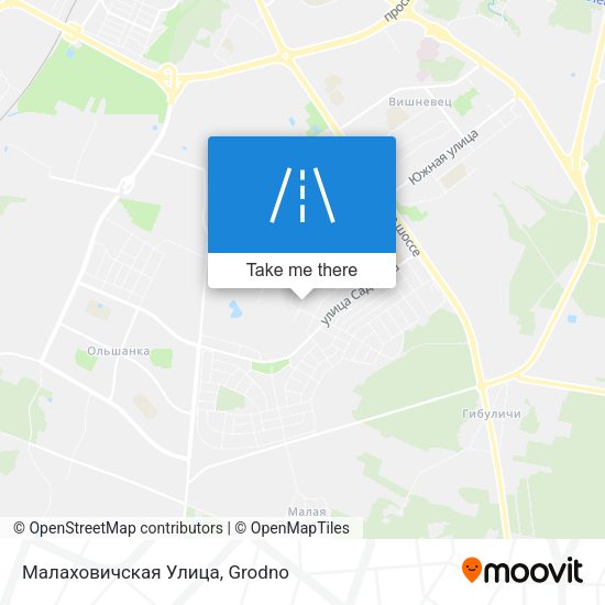 Малаховичская Улица map
