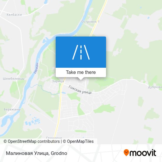 Малиновая Улица map