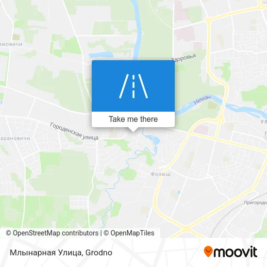 Млынарная Улица map