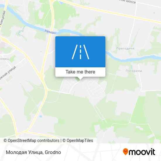 Молодая Улица map