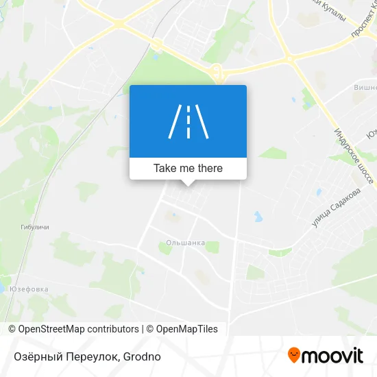 Озёрный Переулок map
