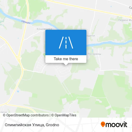 Олимпийская Улица map