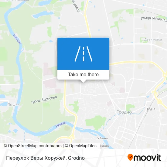 Переулок Веры Хоружей map