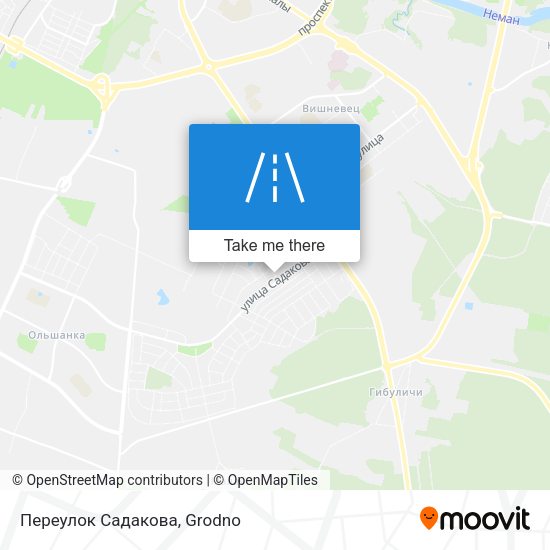 Переулок Садакова map
