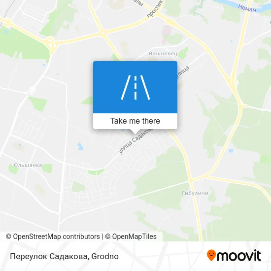Переулок Садакова map