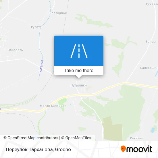 Переулок Тарханова map