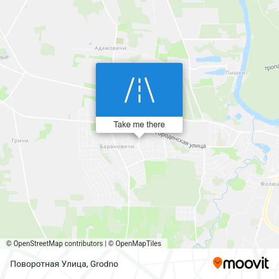 Поворотная Улица map