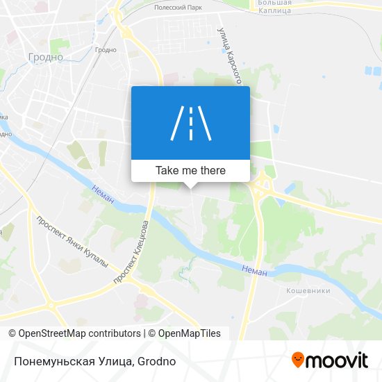 Понемуньская Улица map