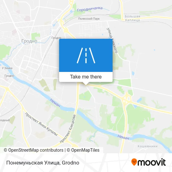 Понемуньская Улица map