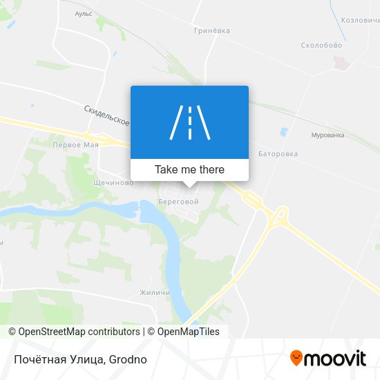 Почётная Улица map